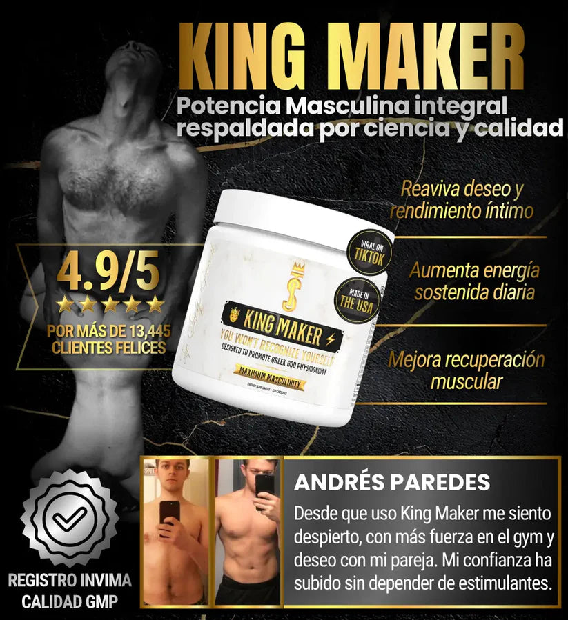 King Maker - Aumenta Tu Potencia - 120 capsulas